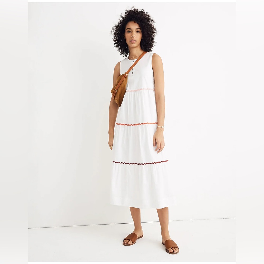 Rickrack Cattail Tiered Dress - Size XS